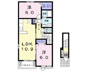 サフィール　Ｃの物件間取画像